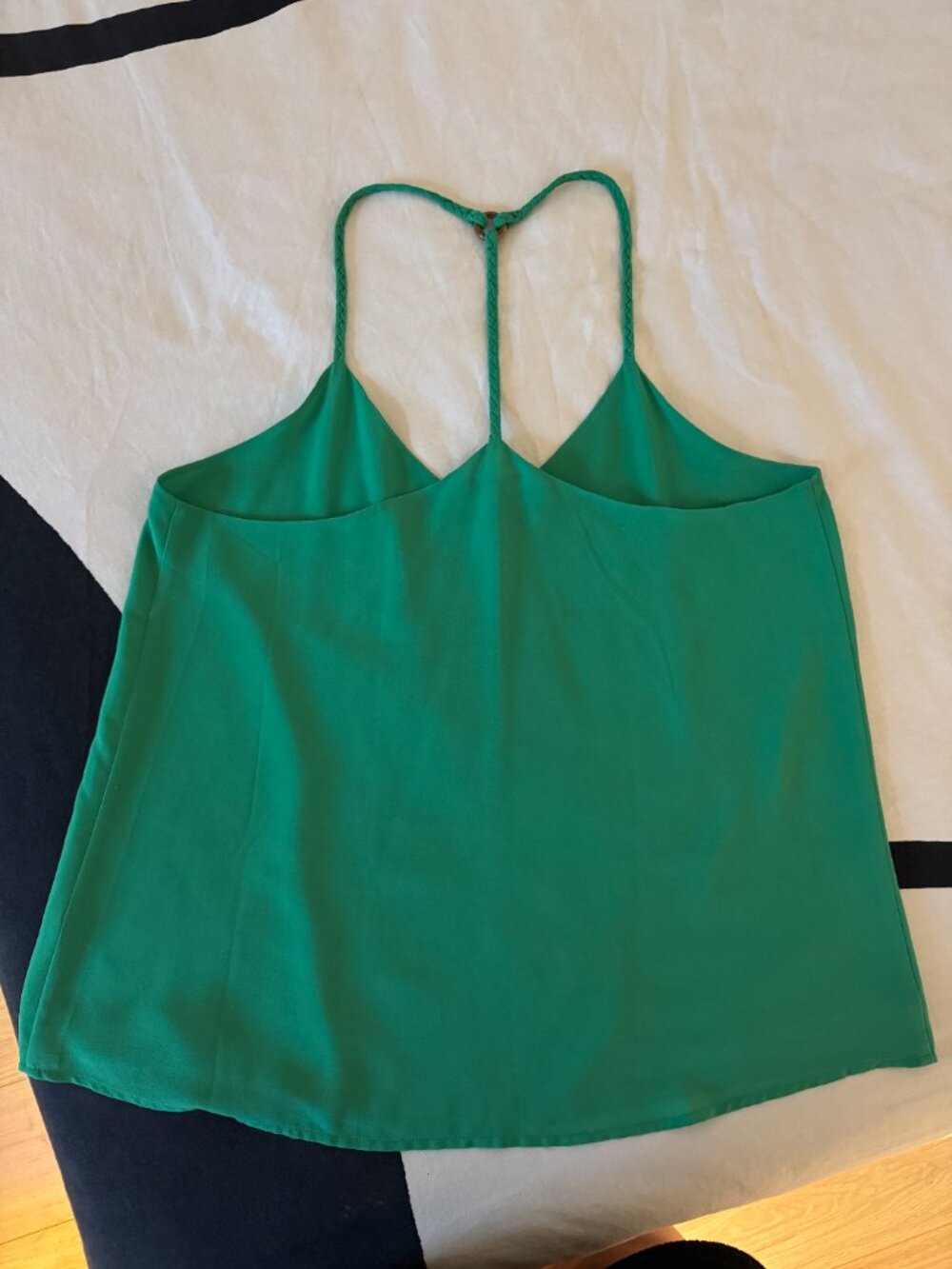 Naked Zebra Green Racerback Tank Top Sz L - Picture 6 of 6